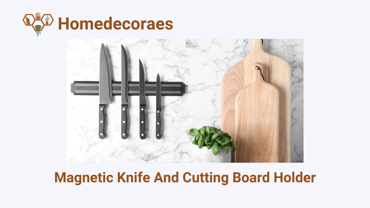 Magnetic Knife And Cutting Board Holder