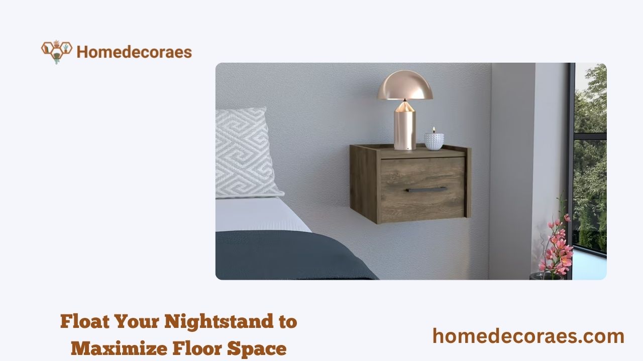 Float Your Nightstand to Maximize Floor Space