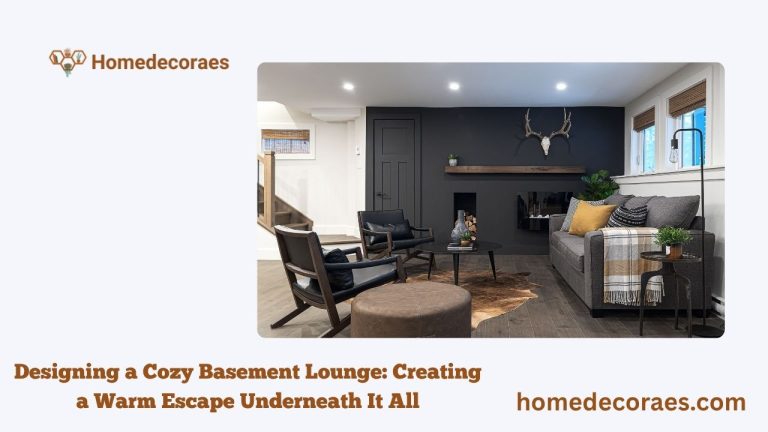 Designing a Cozy Basement Lounge Creating a Warm Escape Underneath It All